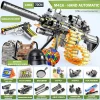 Children's toy M416 electric semi-automatic soft projectile machine gun simulation assault gift set heavy machine gun